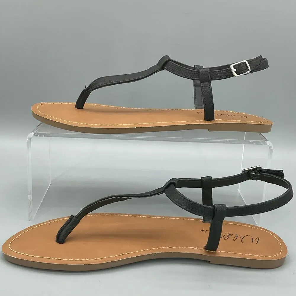 NEW Wild Pair Women’s Krisleyy Thong Sandals Black Size 9M